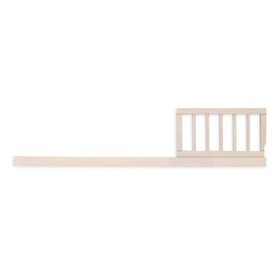 Pemberly Row Mid-Century Toddler Guardrail in Washed Natural