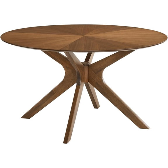Pemberley Row Solid Wood Walnut Dining Table Square 54" Unassembled