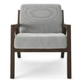thumbnail image 1 of Pemberly Row Mid-Century Wood & Fabric Accent Chair in Walnut, 1 of 7