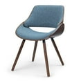 thumbnail image 1 of Pemberly Row Mid-Century Woven Fabric Dining Chair in Denim Blue, 1 of 9