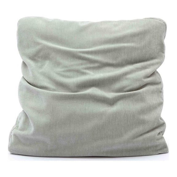 Pemberly Row Mint Green Upcycled Chenille 20 x 20 inch Square Floppy Pillow