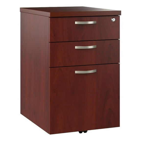 Pemberly Row Mobile File Cabinet in Hansen Cherry - Engineered Wood