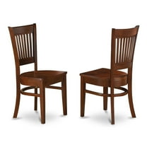Pemberly Row Modern 11" Wood Dining Chairs in Espresso (Set of 2)