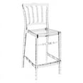 thumbnail image 1 of Pemberly Row Modern 25.5" Outdoor Counter Stool in Transparent Clear, 1 of 8