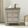 thumbnail image 1 of Pemberly Row Modern 3 Drawer Night Stand w/ Charging Station, 1 of 13