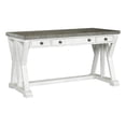 thumbnail image 1 of Pemberly Row Modern 3-Drawer Transitional Wood Desk in White, 1 of 8