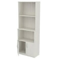 thumbnail image 1 of Pemberly Row Modern 3-Shelf Bookcase with Cabinet in Washed Oak, 1 of 16