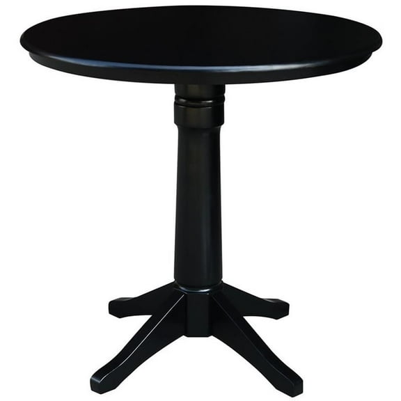 Pemberly Row Modern 36" Round Pedestal Counter Height Dining Table