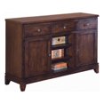 thumbnail image 1 of Pemberly Row Modern 50" Transitional Wood Wine Server in Brown, 1 of 2