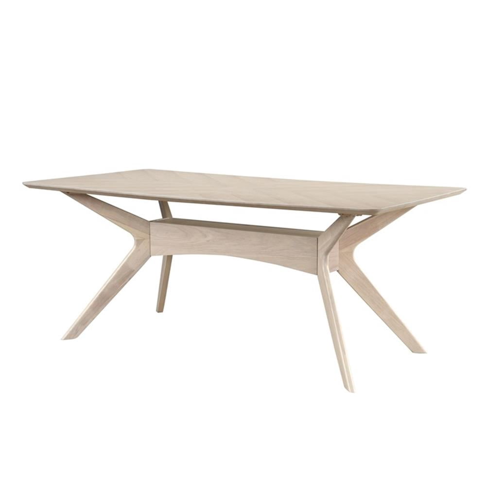 Pemberly Row Modern 71" Rectangular Dining Table in Light Oak - Walmart.com