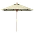 thumbnail image 1 of Pemberly Row Modern 9' Olefin Push Lift Patio Umbrella in Beige, 1 of 2