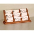 thumbnail image 1 of Pemberly Row Modern 9 Pocket Business Card Holder in Medium Oak, 1 of 1