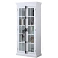 thumbnail image 1 of Pemberley Row Solid Wood Antique White Curio Cabinet Rectangular 33.5" x 16.5" x 75.5" Assembled, 1 of 5