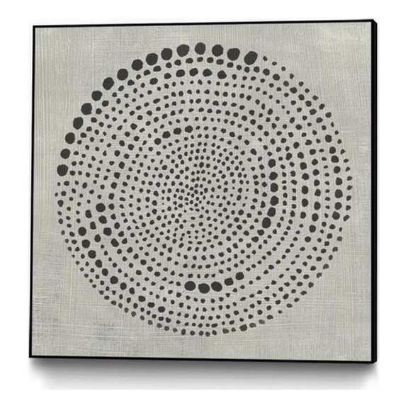 Pemberly Row Modern Canvas 20x20 Mythos Framed in Multi-Color