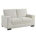 thumbnail image 1 of Pemberly Row Modern Chenille Fabric Upholstered Loveseat in Beige, 1 of 8