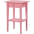 thumbnail image 1 of Pemberly Row Modern / Contemporary 1 Drawer Nightstand in Pink, 1 of 7