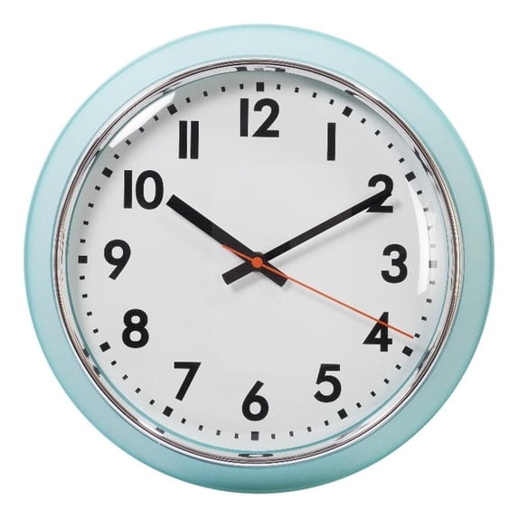 Pemberly Row Modern / Contemporary 13 inches Retro Round Wall Clock