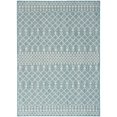 thumbnail image 1 of Pemberly Row Modern / Contemporary 6'x9' Fabric Aqua Area Rug, 1 of 10