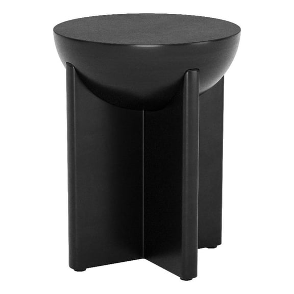 Pemberly Row Modern / Contemporary Assembled Wood Side Table Black