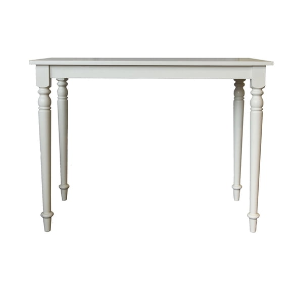 Pemberly Row Modern / Contemporary Bar Table in Antique White