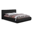 thumbnail image 1 of Pemberly Row Modern / Contemporary Black Boucle Fabric Queen Bed, 1 of 34