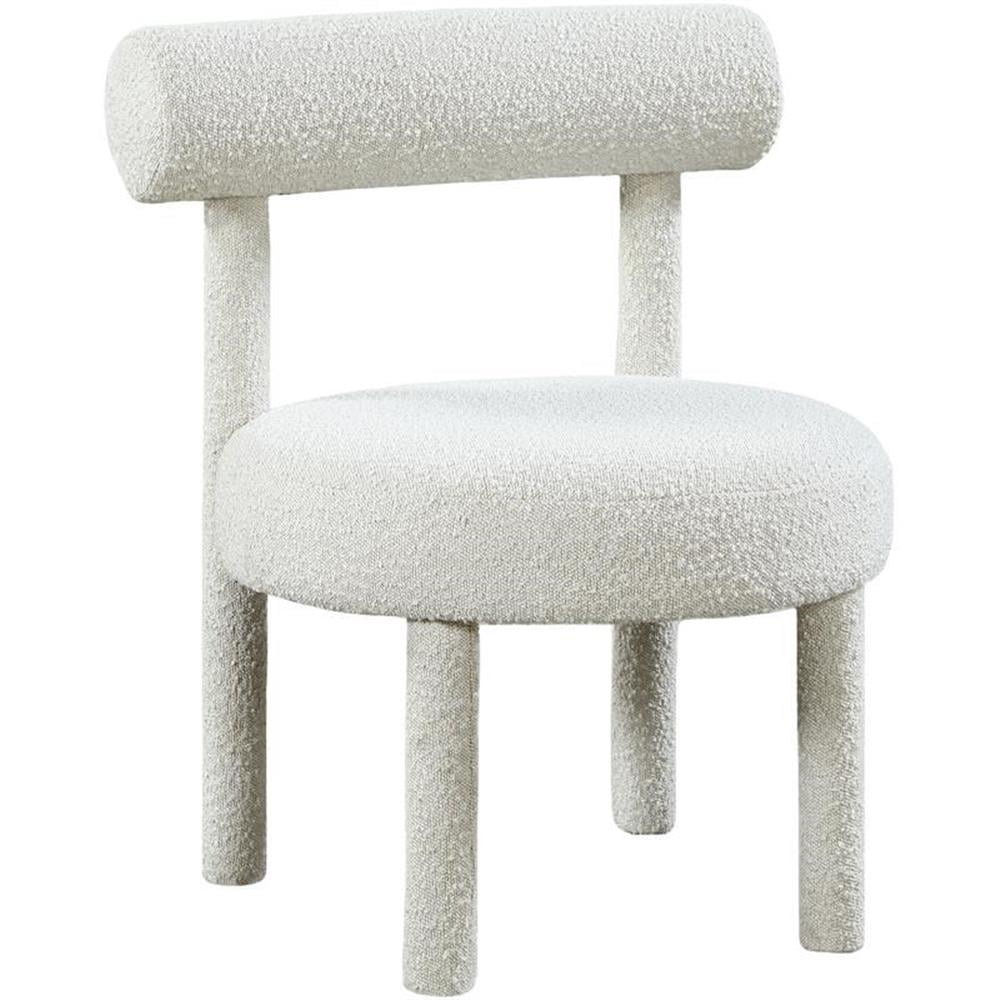 Pemberly Row Modern / Contemporary Cream Boucle Fabric Accent Chair ...