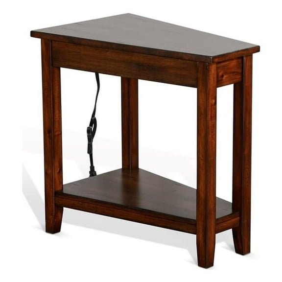 Pemberly Row Modern / Contemporary Dark Chocolate Chair Side Table