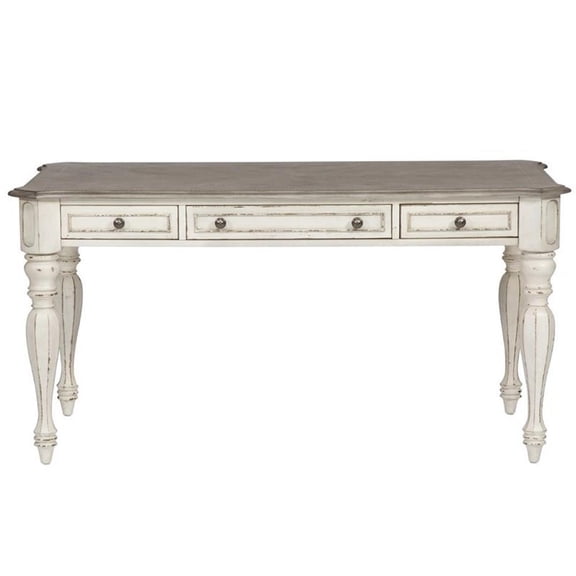 Pemberly Row Modern / Contemporary Elegant White Writing Desk