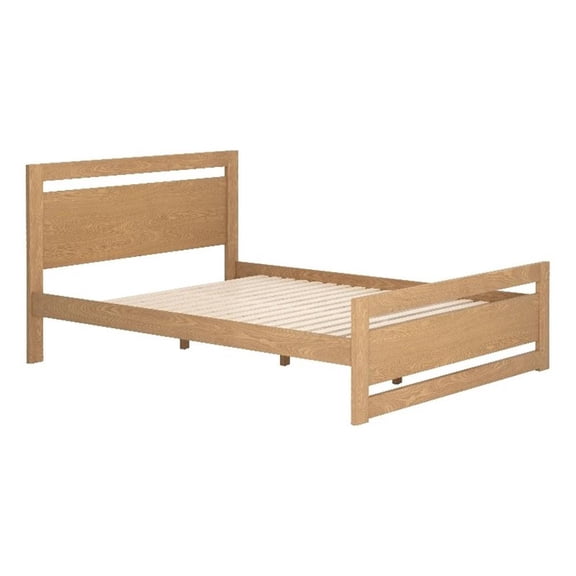 Pemberly Row Modern / Contemporary Engineered Wood Queen Bed Brown