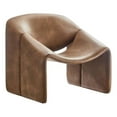 thumbnail image 1 of Pemberly Row Modern / Contemporary Fabric Accent Chair in Brown, 1 of 9