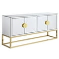 thumbnail image 1 of Pemberly Row Modern / Contemporary Gold Mirrored Wood Sideboard, 1 of 4