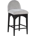 thumbnail image 1 of Pemberly Row Modern / Contemporary Grey Finish Soft Fabric Stool, 1 of 7