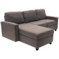thumbnail image 1 of Pemberly Row Modern / Contemporary Left Facing 89" Reclining Sectional in Gray, 1 of 6