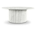 thumbnail image 1 of Pemberly Row Modern / Contemporary Marble White Marble Coffee Table, 1 of 8