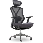 Pemberly Row Modern / Contemporary Mesh Gaming Chair Space Gray