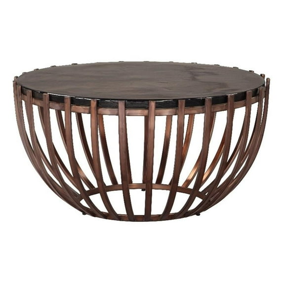 Pemberly Row Modern / Contemporary Metal Coffee Table Bronze