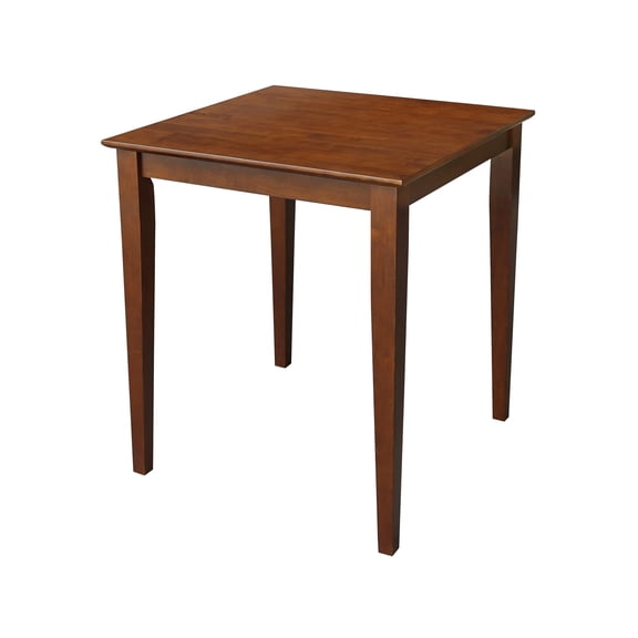 Pemberly Row Modern / Contemporary Solid Wood Top Table in Chocolate
