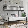 thumbnail image 1 of Pemberly Row Modern / Contemporary Twin/Full Metal Bunk Bed in Black, 1 of 3