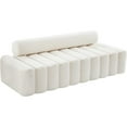 thumbnail image 1 of Pemberly Row Modern / Contemporary Upholstered Cream Velvet Sofa, 1 of 12