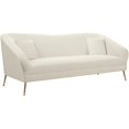 thumbnail image 1 of Pemberly Row Modern / Contemporary Upholstered Cream Velvet Sofa, 1 of 5
