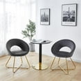 thumbnail image 1 of Pemberly Row Modern / Contemporary Velvet 2-PC Accent Chair in Gray, 1 of 8