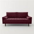 thumbnail image 1 of Pemberly Row Modern / Contemporary Velvet Living Room Sofa In Rosy, 1 of 6