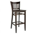 thumbnail image 1 of Pemberly Row Modern / Contemporary Vertical Bar Stool in Walnut with Wood Seat, 1 of 1