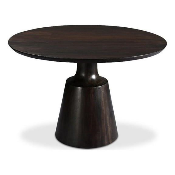 Pemberly Row Modern / Contemporary Wood Dining Table in Gray Finish