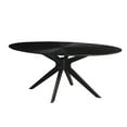 thumbnail image 1 of Pemberly Row Modern / Contemporary Wood Oval Dining Table in Black, 1 of 4