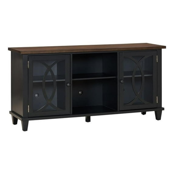 Pemberly Row Modern / Contemporay Charcoal Finish 60" Console