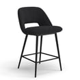 thumbnail image 1 of Pemberly Row Modern Counter Height Stools (Set of 2) in Black, 1 of 7