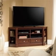 thumbnail image 1 of Pemberly Row Modern Engineered Wood Corner TV Stand for TVs up to 60" in Cherry, 1 of 7