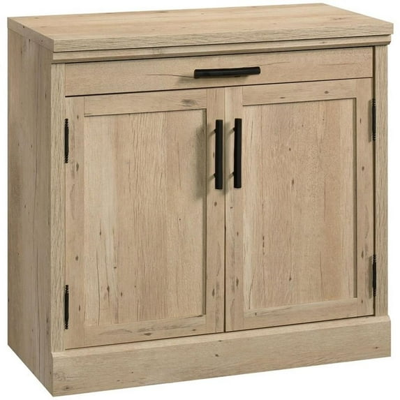 Pemberly Row Modern Engineered Wood Library Base in Prime Oak