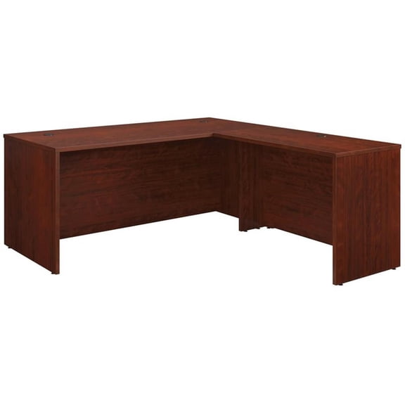 Pemberly Row Modern Engineered Wood Shell and Return in Classic Cherry